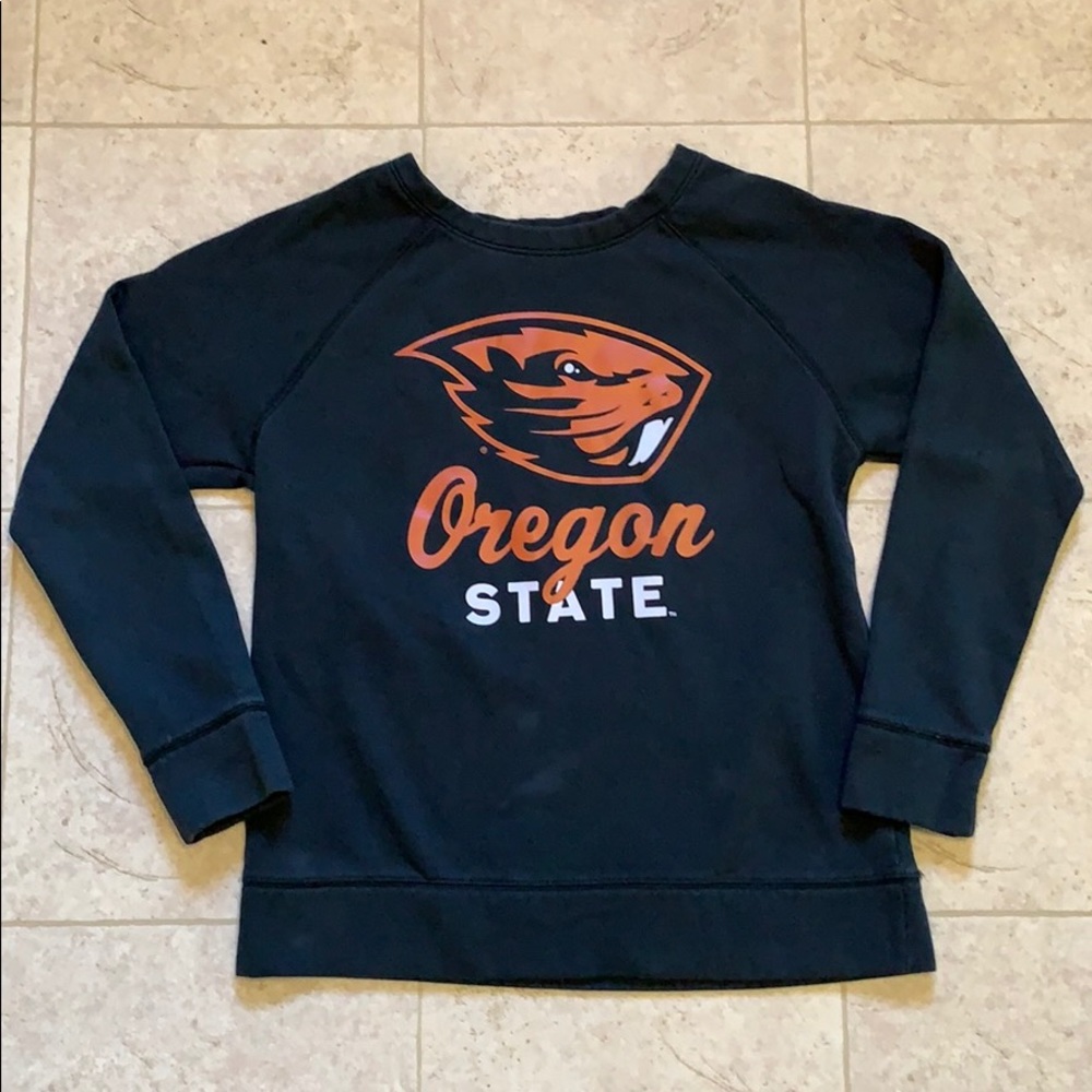 Oregon State Crewneck Black and Orange